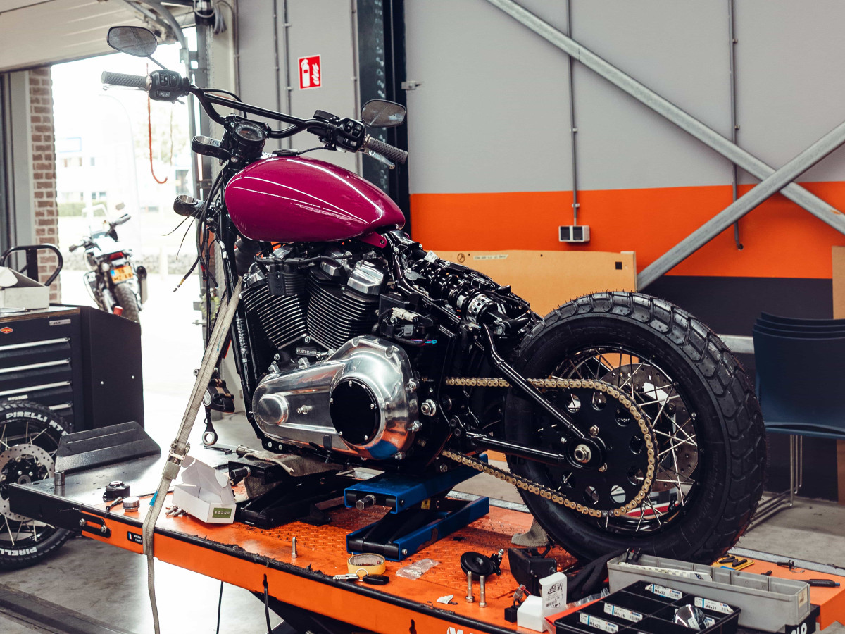THE PROCESS - Side of bike